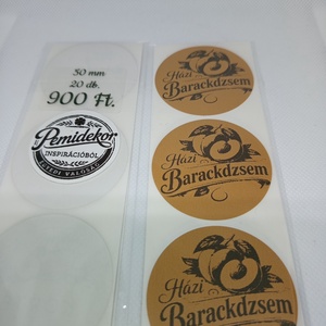 Barackdzsem matrica , Kellékek & szerszámok, Dekorációs kellékek, Matricaív, , MESKA