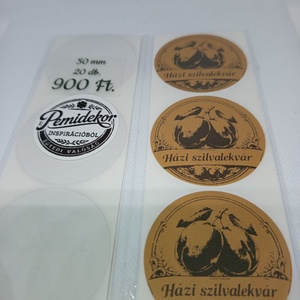 Házi szilvalekvár matricák , Kellékek & szerszámok, Dekorációs kellékek, Matricaív, , MESKA