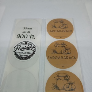 Sárgabarack matrica , Kellékek & szerszámok, Dekorációs kellékek, Matricaív, , MESKA