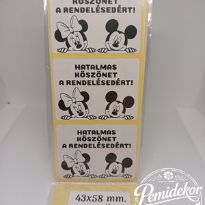 Köszönet matrica csomag , Kellékek & szerszámok, Dekorációs kellékek, Matricaív, , MESKA