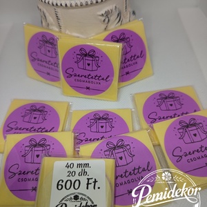 Szeretettel csomagolva matrica csomag , Kellékek & szerszámok, Dekorációs kellékek, Matricaív, , MESKA