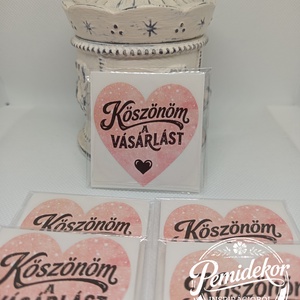 Köszönöm a vásárlást matrica csomag , Kellékek & szerszámok, Dekorációs kellékek, Matricaív, , MESKA