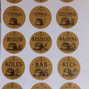 54 db Vintage Herbárium stílusú kraft fűszercimke  - kellékek & szerszámok - dekorációs kellékek - matricaív - Meska.hu