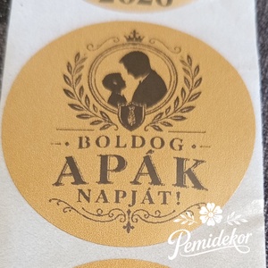 Boldog Apák Napját matrica  - Meska.hu