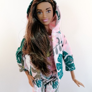 Barbie kapucnis felső - játék & sport - baba & babaház - babaruha, babakellék - Meska.hu