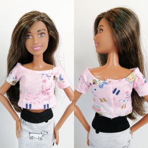 Barbie póló Made to Move babára - játék & sport - baba & babaház - barbie ruhák - Meska.hu