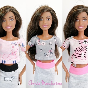 Barbie póló Made to Move babára - játék & sport - baba & babaház - barbie ruhák - Meska.hu