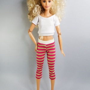 Barbie ruha szabásminta - póló+leggings - diy (csináld magad) - szabásminta, útmutató - szabásminta - Meska.hu