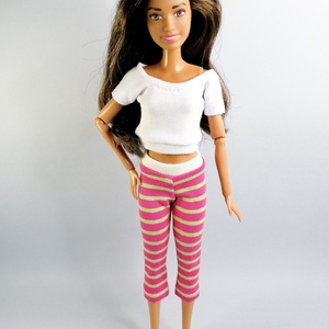 Barbie ruha szabásminta - póló+leggings - diy (csináld magad) - szabásminta, útmutató - szabásminta - Meska.hu