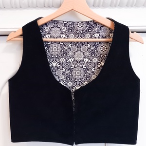 Bársony mellény - ruha & divat - női ruha - mellény - Meska.hu