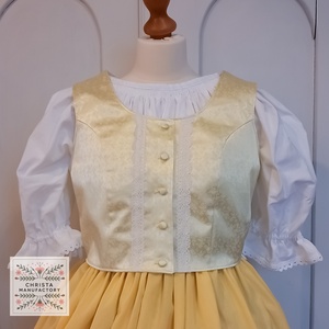 Brokát női mellény, népviselet - Meska.hu