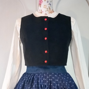 Bársony mellény, népviselet  - Meska.hu