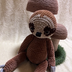 Amigurumi Horgolt lajhár plüss - játék & sport - plüssállat & játékfigura - más figura - Meska.hu