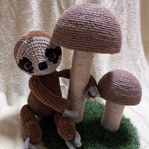 Amigurumi Horgolt lajhár plüss - játék & sport - plüssállat & játékfigura - más figura - Meska.hu