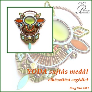 Yoda sujtás medál elkészítési segédlet, DIY (Csináld magad), Fűzésminták, Ékszerkészítés, Gyöngyfűzés, gyöngyhímzés, Meska