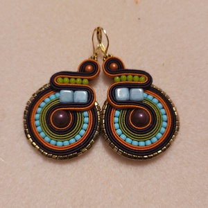 Alice fülbevaló az Őszi sujtás nyaklánchoz - Meska.hu