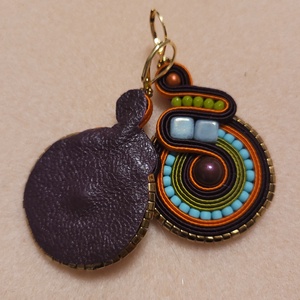 Alice fülbevaló az Őszi sujtás nyaklánchoz - ékszer - fülbevaló - lógó fülbevaló - Meska.hu