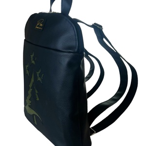 KÉSZLETEN! Fenyőfás applikált  ELIZABET hátitáska - táska & tok - hátizsák - hátizsák - Meska.hu