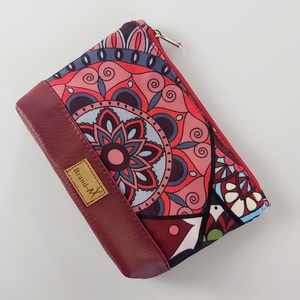 KÉSZLETEN Bordó mandalás vízálló női neszeszer - táska & tok - neszesszer - Meska.hu
