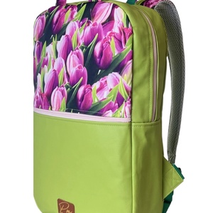 Tulipános  �SZOFI laptop hátizsák  - táska & tok - laptoptáska, laptop hátizsák - Meska.hu