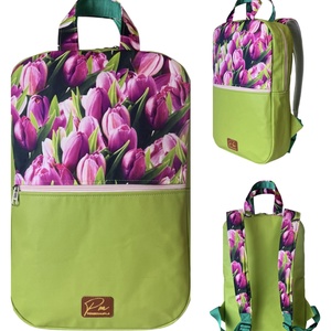 Tulipános  �SZOFI laptop hátizsák  - Meska.hu