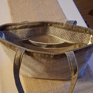 Bézs mintás táska - táska & tok - táska szett - Meska.hu