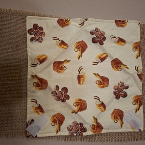 Pékáru mintás újraszalvéta - táska & tok - uzsonna- & ebéd tartó - szendvics csomagoló - Meska.hu