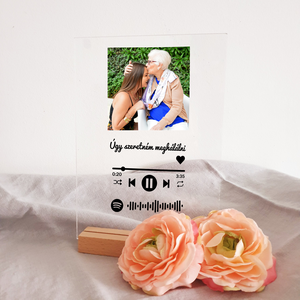 Spotify Kép Plakett A4-es méret - Egyedi Ajándék Fotóval és Spotify Kóddal - otthon & életmód - dekoráció - kép & falikép - 3d képek - Meska.hu