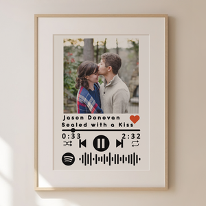 Egyedi Spotify Zenelejátszós Kép, Otthon & Életmód, Dekoráció, Kép & Falikép, Poszter, Fotó, grafika, rajz, illusztráció, MESKA