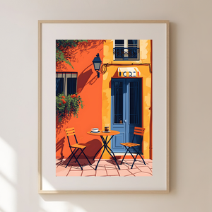 Párizsi Élmény Otthon: Francia Kávézó ihletésű Travel Poster Falikép - művészet - grafika & illusztráció - művészi nyomat - Meska.hu