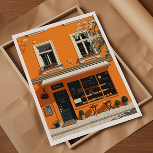 Ízletes Utazás: Osztrák Pékség Ihletésű Travel Poster Falikép - otthon & életmód - dekoráció - kép & falikép - poszter - Meska.hu