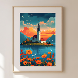 Ébredjen Hollandia Varázslatos Hangulatában: Travel Poster Falikép, Otthon & Életmód, Dekoráció, Kép & Falikép, Poszter, Fotó, grafika, rajz, illusztráció, MESKA