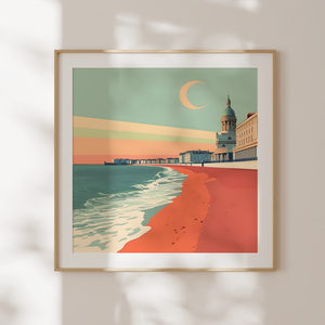 Ébredjen Brighton Varázsában: Travel Poster Falikép, Otthon & Életmód, Dekoráció, Kép & Falikép, Poszter, Fotó, grafika, rajz, illusztráció, MESKA