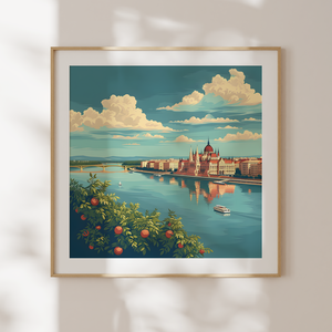 Fedezze fel Budapest Varázsát: Travel Poster Falikép, Otthon & Életmód, Dekoráció, Kép & Falikép, Poszter, Fotó, grafika, rajz, illusztráció, MESKA