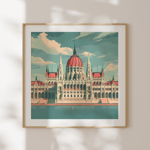 Fedezze fel Budapest Varázsát: Travel Poster Falikép, Otthon & Életmód, Dekoráció, Kép & Falikép, Poszter, Fotó, grafika, rajz, illusztráció, MESKA