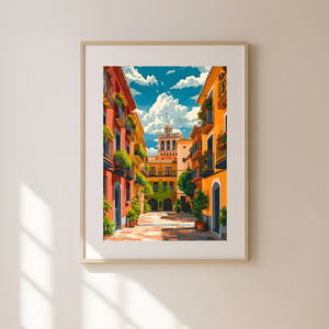 Fedezd fel Spanyolország varázsát ezzel a lenyűgöző Travel Poster faliképpel!, Művészet, Grafika & Illusztráció, Művészi nyomat, Fotó, grafika, rajz, illusztráció, MESKA