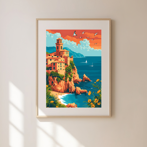 Fedezd fel Spanyolország varázsát ezzel a lenyűgöző Travel Poster faliképpel!, Művészet, Grafika & Illusztráció, Művészi nyomat, Fotó, grafika, rajz, illusztráció, MESKA