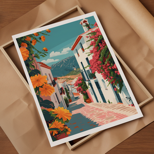 Fedezd fel Spanyolország varázsát ezzel a lenyűgöző Travel Poster faliképpel! - művészet - grafika & illusztráció - művészi nyomat - Meska.hu