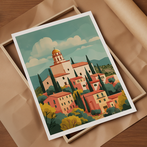 Fedezd fel Spanyolország varázsát ezzel a lenyűgöző Travel Poster faliképpel! - művészet - grafika & illusztráció - művészi nyomat - Meska.hu