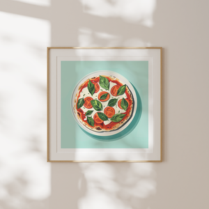  Food Poster falikép  Pizza Ínycsiklandó Konyhai Élmény, Művészet, Grafika & Illusztráció, Művészi nyomat, Fotó, grafika, rajz, illusztráció, MESKA