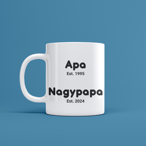 Feliratos kerámia bögre nagypapáknak - Meska.hu