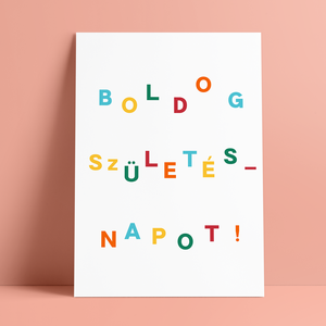 Születésnapi Képeslap - Kinyitható, Otthon & Életmód, Papír, írószer, Képeslap, üdvözlőlap, Ajándékozás kellékei, Fotó, grafika, rajz, illusztráció, MESKA