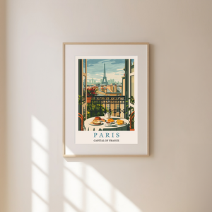 Párizs Inspirálta Travel Poster  Egyedi és Hangulatos Dekoráció - otthon & életmód - dekoráció - kép & falikép - poszter - Meska.hu