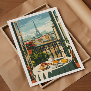 Párizs Inspirálta Travel Poster  Egyedi és Hangulatos Dekoráció - otthon & életmód - dekoráció - kép & falikép - poszter - Meska.hu
