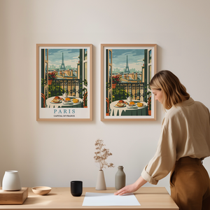 Párizs Inspirálta Travel Poster  Egyedi és Hangulatos Dekoráció - otthon & életmód - dekoráció - kép & falikép - poszter - Meska.hu