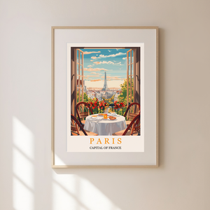 Párizs Inspirálta Travel Poster  Egyedi és Hangulatos Dekoráció - otthon & életmód - dekoráció - kép & falikép - poszter - Meska.hu
