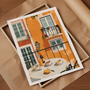 Portugália Inspirálta Travel Poster  Egyedi és Hangulatos Dekoráció - művészet - grafika & illusztráció - művészi nyomat - Meska.hu