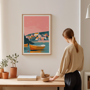 Port Isaac Inspirálta Falikép  Egy Darabka Anglia Otthonodban, Otthon & Életmód, Dekoráció, Kép & Falikép, Poszter, Fotó, grafika, rajz, illusztráció, MESKA