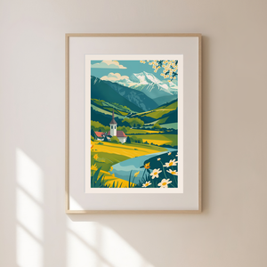 Svájc Inspirálta Falikép  Egy Darabka Alpesi Báj, Otthon & Életmód, Dekoráció, Kép & Falikép, Poszter, Fotó, grafika, rajz, illusztráció, MESKA