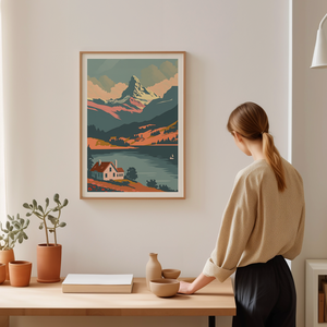 Svájc Inspirálta Falikép  Egy Darabka Alpesi Báj, Otthon & Életmód, Dekoráció, Kép & Falikép, Poszter, Fotó, grafika, rajz, illusztráció, MESKA
